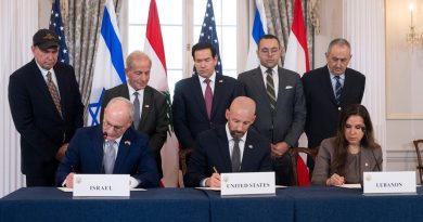 Israel y el Líbano firman un acuerdo marco de paz