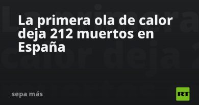 La primera ola de calor deja 212 muertos en España