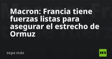 Macron: Francia tiene fuerzas listas para asegurar el estrecho de Ormuz