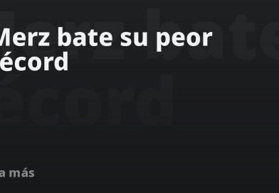 Merz bate su peor récord