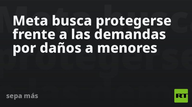 Meta busca protegerse frente a las demandas por daños a menores