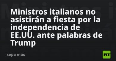 Ministros italianos no asistirán a fiesta por la independencia de EE.UU. ante palabras de Trump