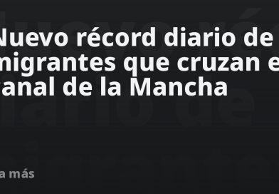 Nuevo récord diario de migrantes que cruzan el canal de la Mancha