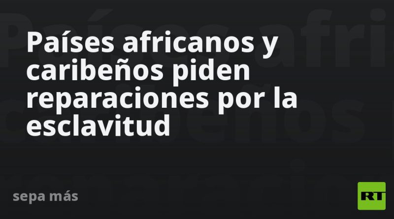 Países africanos y caribeños piden reparaciones por la esclavitud
