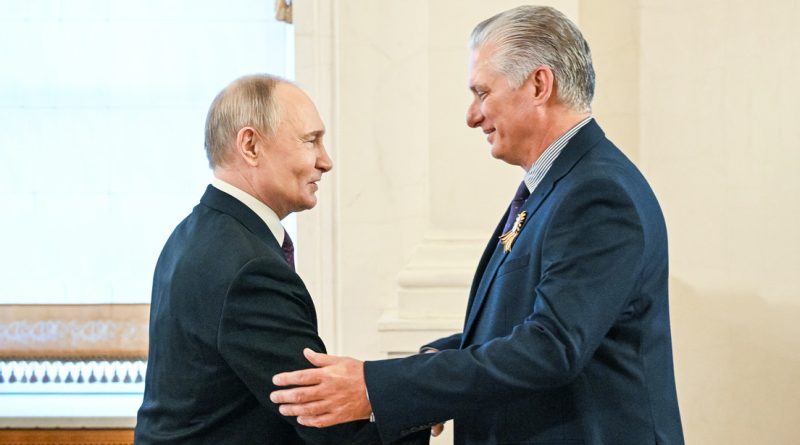 Rusia destaca su relación con Cuba como "verdaderamente valiosa, única e históricamente consolidada"