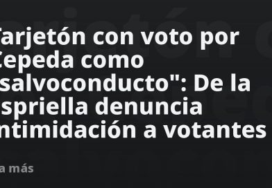 Tarjetón con voto por Cepeda como "salvoconducto": De la Espriella denuncia intimidación a votantes