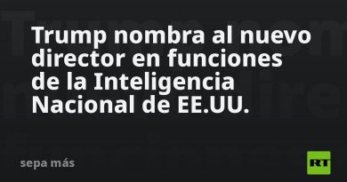 Trump nombra al nuevo director en funciones de la Inteligencia Nacional de EE.UU.