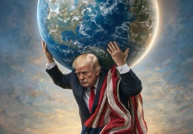 Trump publica una imagen en la que aparece representado como Atlas sosteniendo la Tierra