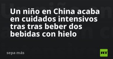 Un niño en China acaba en cuidados intensivos tras tras beber dos bebidas con hielo