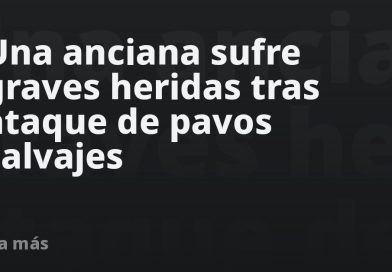Una anciana sufre graves heridas tras ataque de pavos salvajes