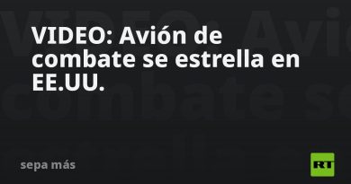 VIDEO: Avión de combate se estrella en EE.UU.