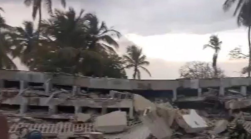 VIDEO: Graves daños en la Escuela Naval de Venezuela tras el terremoto
