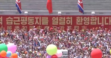 VIDEO: Kim Jong-un encabeza gran ceremonia de bienvenida para Xi Jinping en Pionyang