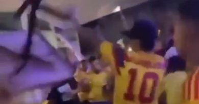 VIDEO: Trifulca por diferencias políticas se desata en bar tras victoria de Colombia en el Mundial
