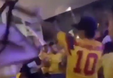 VIDEO: Trifulca por diferencias políticas se desata en bar tras victoria de Colombia en el Mundial