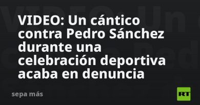 VIDEO: Un cántico contra Pedro Sánchez durante una celebración deportiva acaba en denuncia