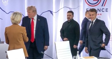 VIDEO: Zelenski 'persigue' a Trump en el G7, pero el mandatario parece ignorarlo