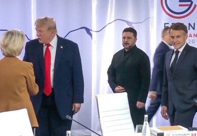 VIDEO: Zelenski 'persigue' a Trump en el G7, pero el mandatario parece ignorarlo