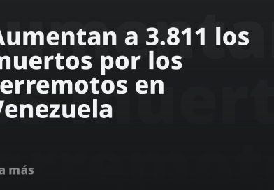 Aumentan a 3.811 los muertos por los terremotos en Venezuela