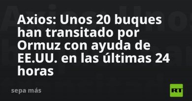 Axios: Unos 20 buques han transitado por Ormuz con ayuda de EE.UU. en las últimas 24 horas