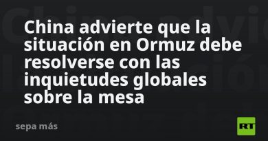 China advierte que la situación en Ormuz debe resolverse con las inquietudes globales sobre la mesa