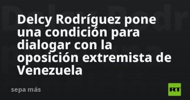 Delcy Rodríguez pone una condición para dialogar con la oposición extremista de Venezuela
