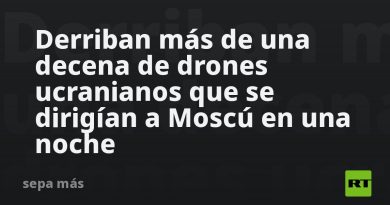 Derriban más de una decena de drones ucranianos que se dirigían a Moscú en una noche