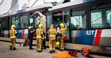 Dos tranvías chocan en un puente en Países Bajos dejando heridos
