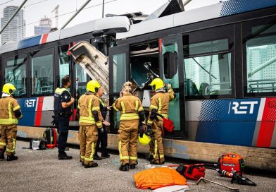 Dos tranvías chocan en un puente en Países Bajos dejando heridos