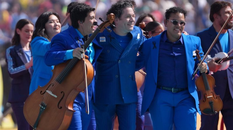 Dudamel brilló en el primer show de medio tiempo del Mundial