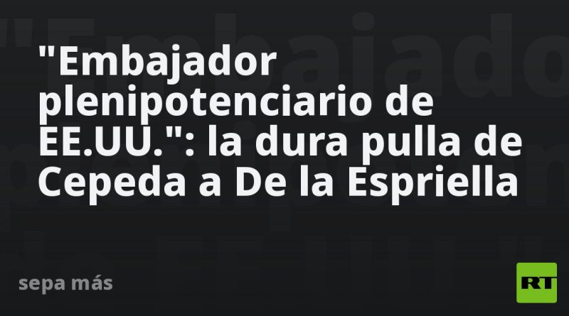 "Embajador plenipotenciario de EE.UU.": la dura pulla de Cepeda a De la Espriella