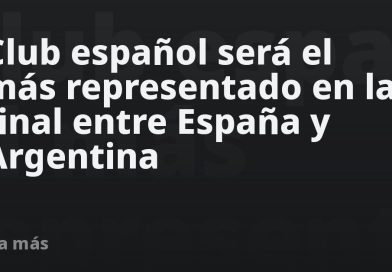 Este club será el más representado en la final entre España y Argentina