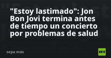 "Estoy lastimado": Jon Bon Jovi termina antes de tiempo un concierto por problemas de salud