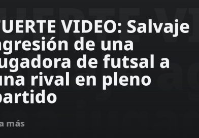 FUERTE VIDEO: Salvaje agresión de una jugadora de futsal a una rival en pleno partido