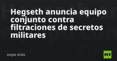 Hegseth anuncia equipo conjunto contra filtraciones de secretos militares
