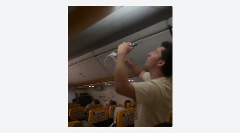 Inusual invasión retrasa vuelo de avión de pasajeros (VIDEO)