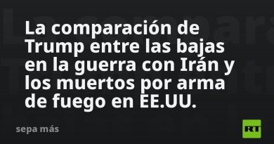 La comparación de Trump entre las bajas en la guerra con Irán y los muertos por arma de fuego en EE.UU.