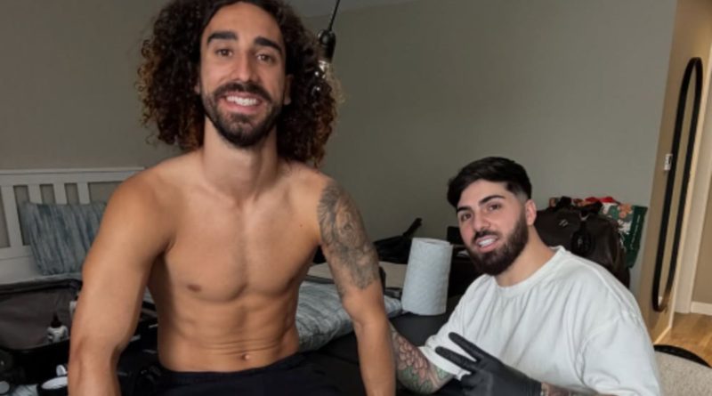 Marc Cucurella cumple su promesa al tatuarse a Luis de la Fuente