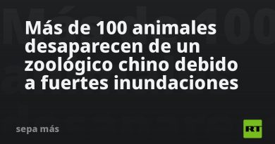 Más de 100 animales desaparecen de un zoológico chino debido a fuertes inundaciones