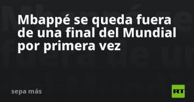 Mbappé se queda fuera de una final del Mundial por primera vez