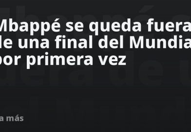Mbappé se queda fuera de una final del Mundial por primera vez
