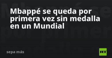 Mbappé se queda por primera vez sin medalla en un Mundial