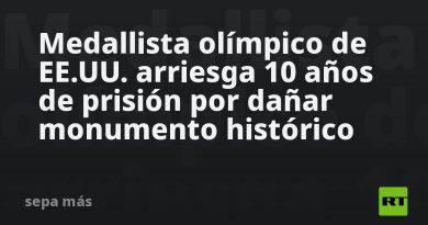 Medallista olímpico de EE.UU. arriesga 10 años de prisión por dañar monumento histórico