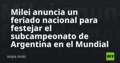 Milei anuncia un feriado nacional para festejar el subcampeonato de Argentina en el Mundial