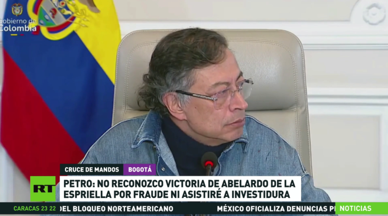 Petro anuncia que no irá a la toma de posesión de Abelardo de la Espriella