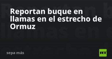 Reportan buque en llamas en el estrecho de Ormuz