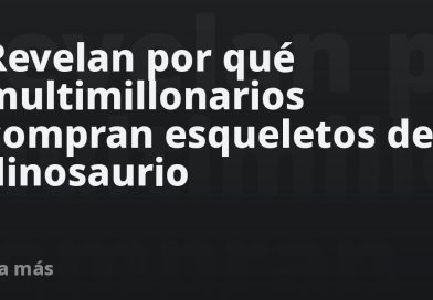 Revelan por qué multimillonarios compran esqueletos de dinosaurio