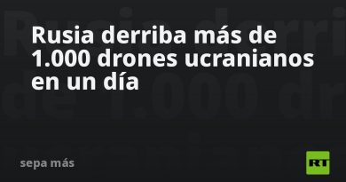 Rusia derriba más de 1.000 drones ucranianos en un día