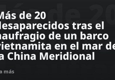 Se hunde un barco vietnamita con más de 60 personas a bordo en el mar de la China Meridional