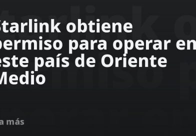Starlink obtiene permiso para operar en este país de Oriente Medio